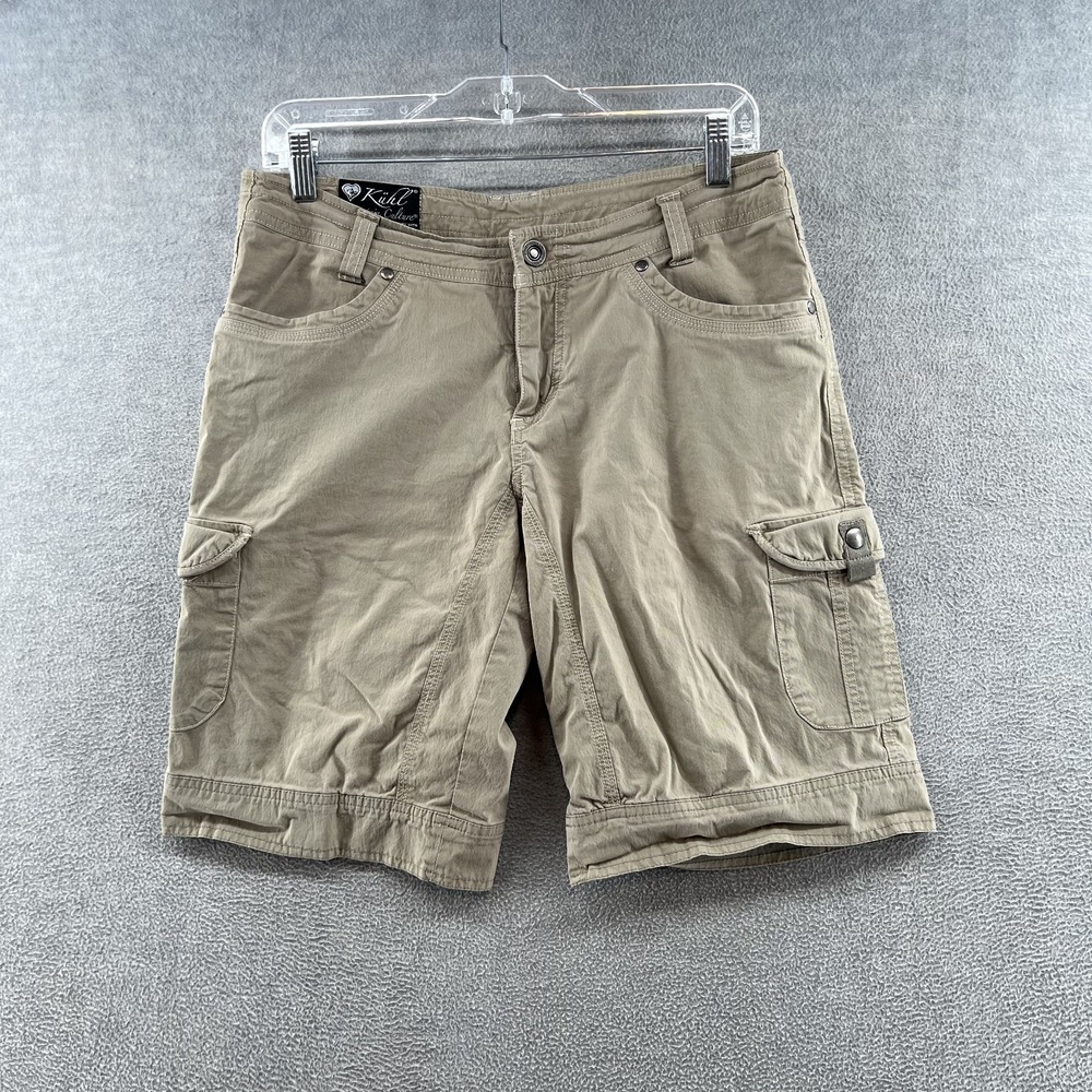 Kuhl Shorts Womens 6 (30x10) Beige Splash Cargo Utility Hiking Outdoors Gorpcore